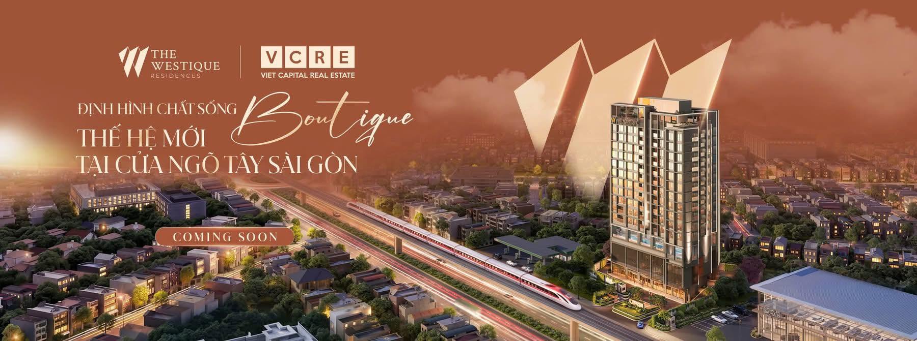 Banner giới thiệu dự án The Westique Residences do VCRE phát triển