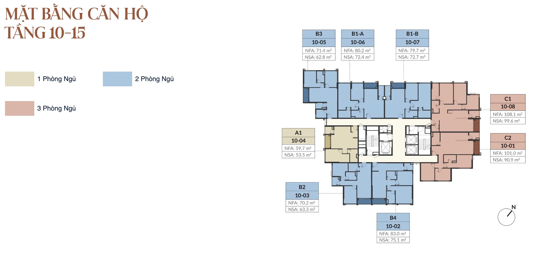 Mặt bằng điển hình The Westique Residences (3/3)