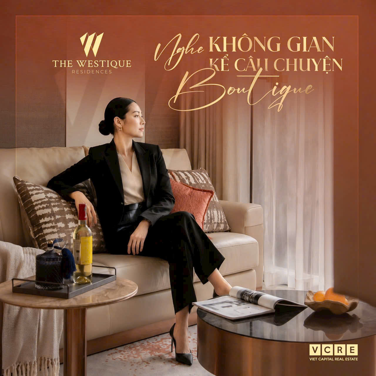 Hình ảnh giới thiệu dự án The Westique Residences với thông điệp không gian boutique