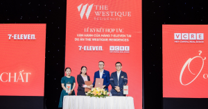 Lễ ký kết hợp tác vận hành cửa hàng 7-Eleven tại dự án The Westique Residences giữa VCRE và 7-Eleven