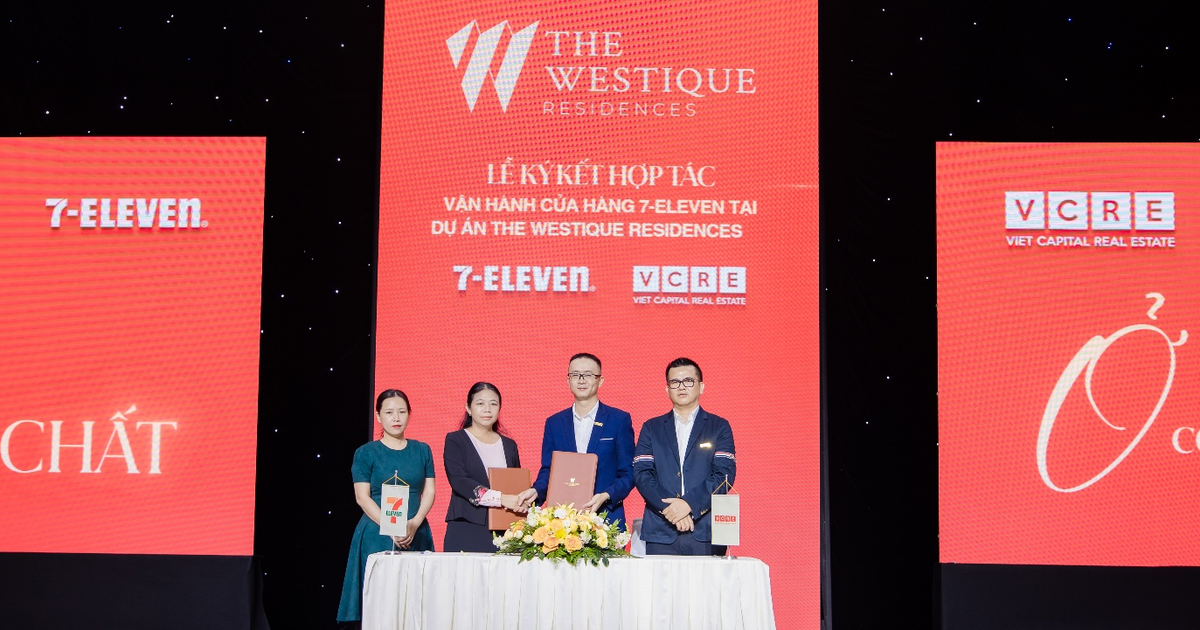 Lễ ký kết hợp tác vận hành cửa hàng 7-Eleven tại dự án The Westique Residences giữa VCRE và 7-Eleven