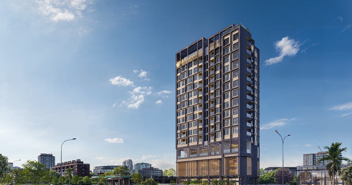 Phối cảnh dự án The Westique Residences của VCRE trên đường Kinh Dương Vương